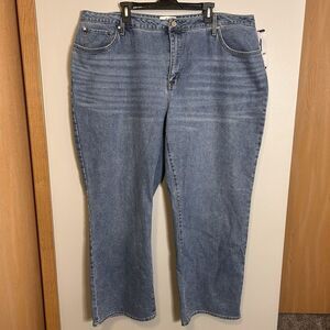 Edited by Remi Bader High Rise Women’s 22W Straight Leg Jeans Cotton Blend Denim